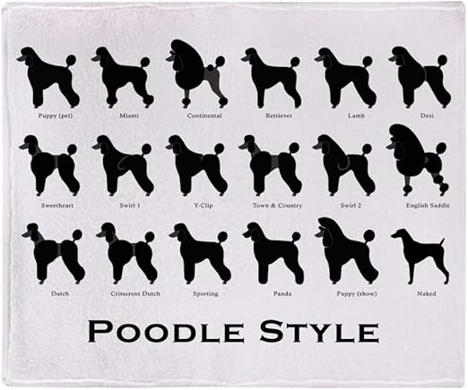 poodle throw blanket