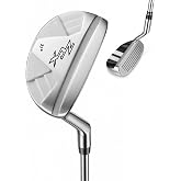 Chipper Golf Club, 37&deg; Golf Chipper Putter for Short Game | 37&deg; Loft, 72&deg; Lie, Full CNC-Machined Head, 431 Stainless Steel, High-Visibility Alignment Guides, Offset Gooseneck Hosel