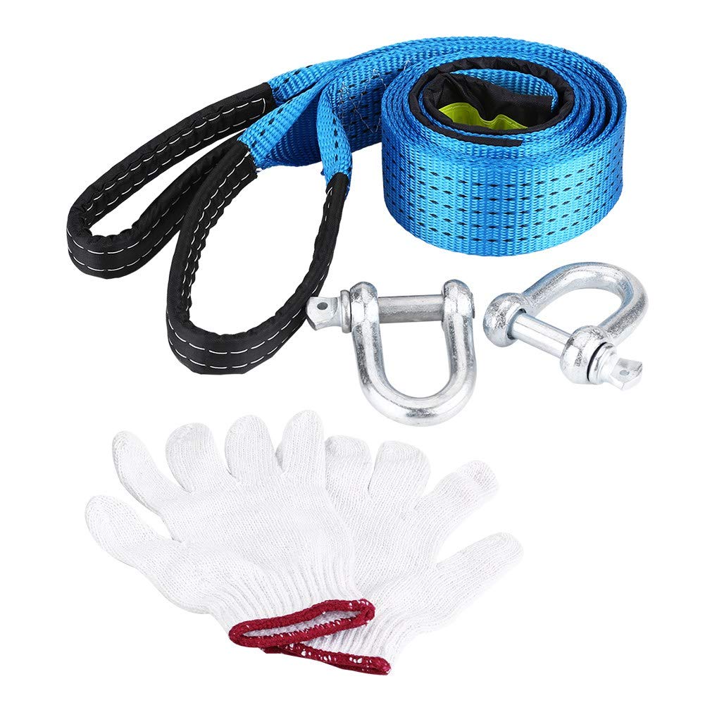 Towing Ropes 8 Ton 18000LB Capacity Car Trailer Tow Rope High Strength