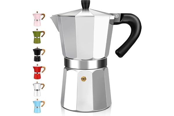 DITOSH 2 Cup Aluminum Espresso Stovetop Moka Pot Express Coffee Maker Percolator Italian Classic Mocha Coffee Machine for Ita