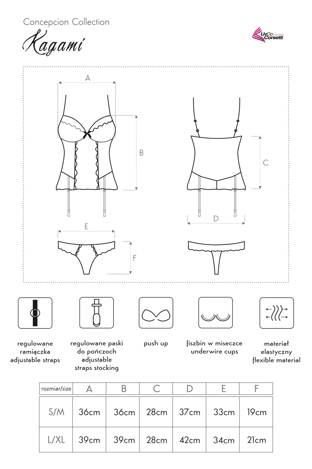 LivCo Kagami - Sexy Set (Corset Including Pants) - Sock-Palace Edition - Black - Medium