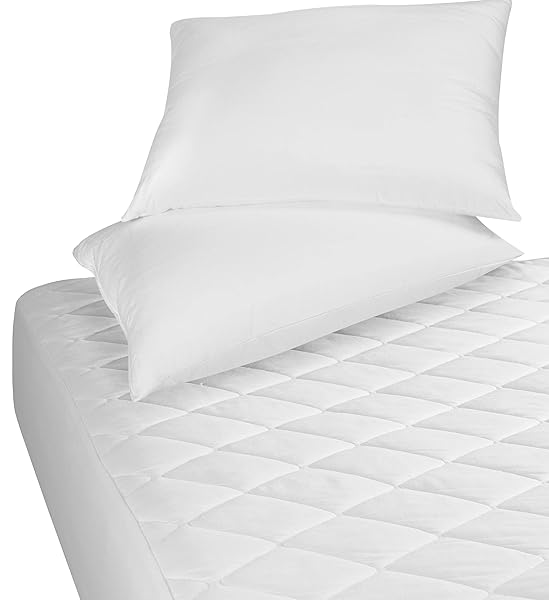 ZOYER QUEEN MATTRESS COVER, QUILTED WATERPROOF MATTRESS PROTECTOR QUEEN SIZE, HEXAGONAL DESIGN MATTRESS PAD STRETCHES UP TO 16 INCHES DEEP POCKET, BREATHABLE, EXTRA SOFT MATTRESS TOPPER (WHITE)