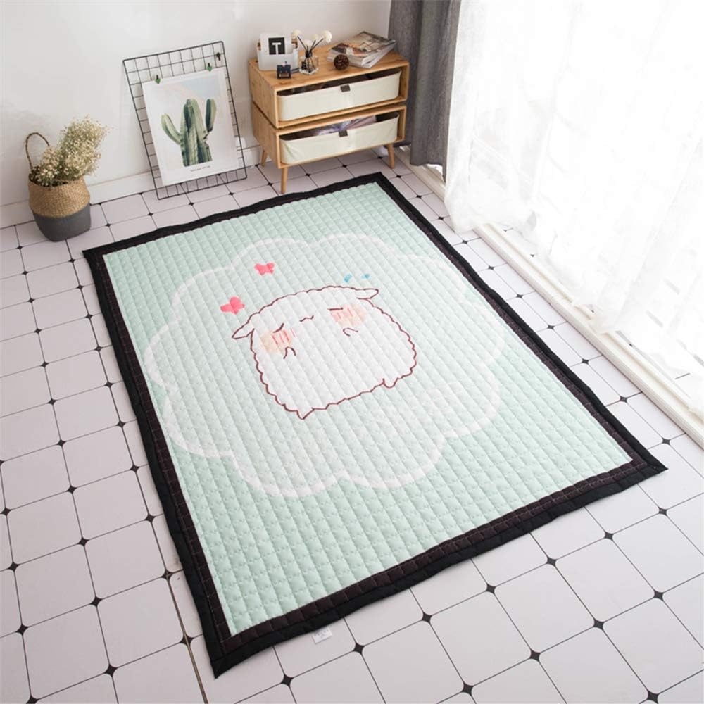 Zinsale Large Thicken Baby Playmat Cotton Floor Gym Nursery Activity Pad Crawling Mat (Little Cutey)