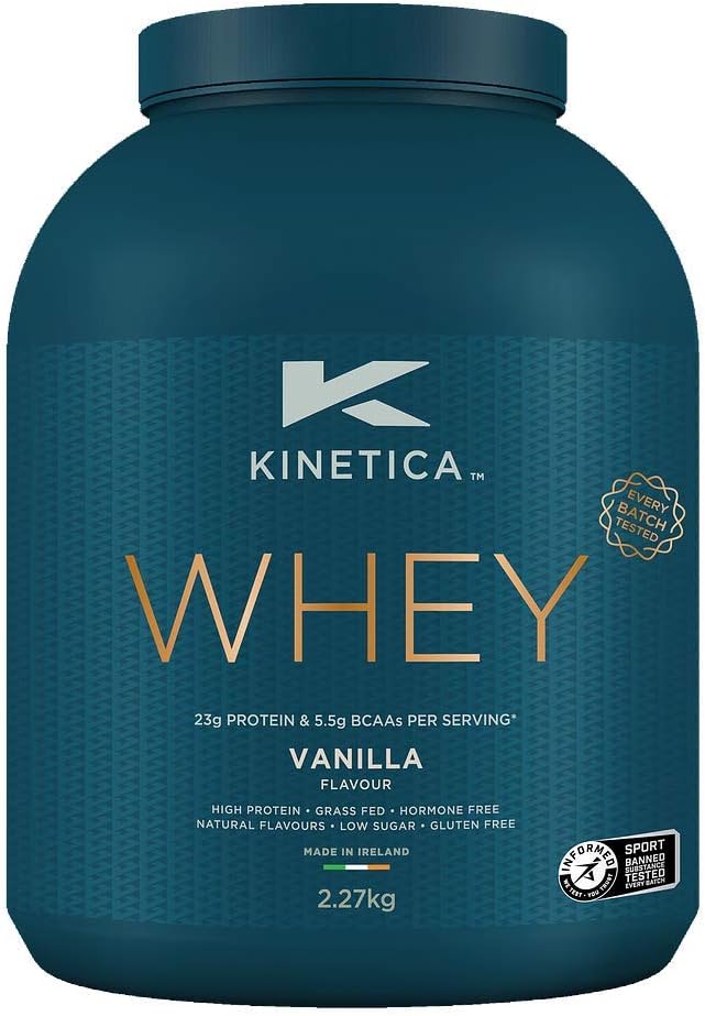 Kinetica Sports Whey Protein Powder - Vanilla, 2.27 Kg, 76 Servings, 76 Servings (Pack of 1)
