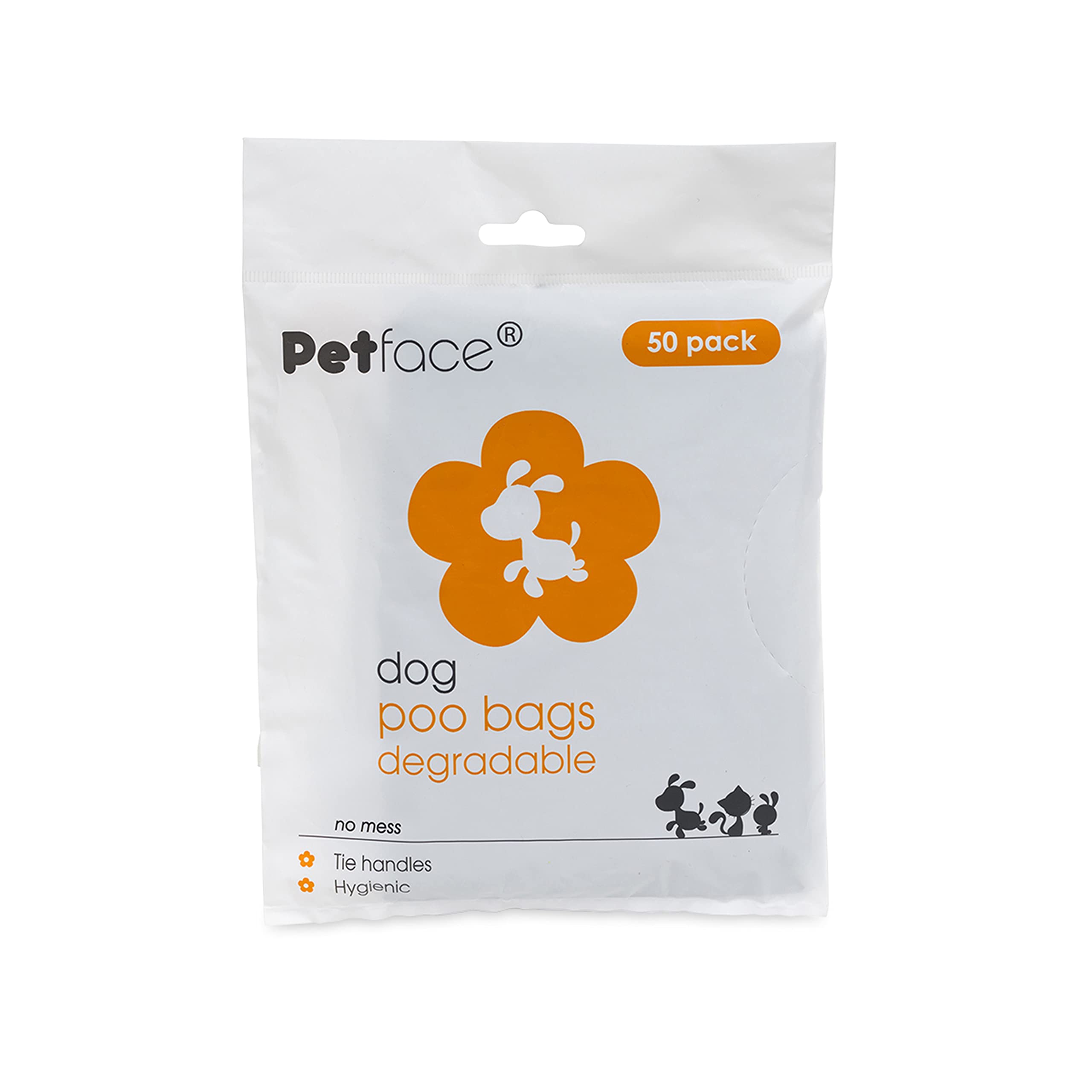 Petface No Mess Dog Poop Bags (Pack of 50) Black