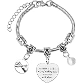 Mxrymvu Sister Gifts for Women Bracelet Sister Birthday Gifts from Sisters Soul Sisters Gift for Friends Bestie BFF Jewelry Inspirational Gift for Graduation Christmas Mothers Day Valentines Day