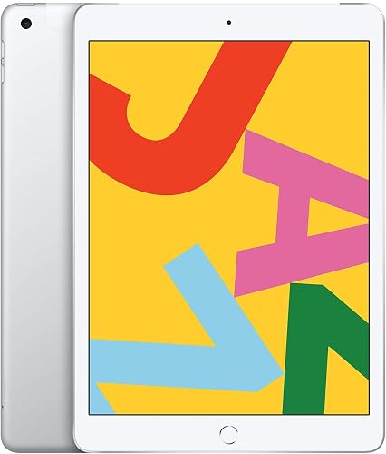 Apple iPad (10.2-in, Wi-Fi/LTE, 32GB) - Silver (7th Gen, 2019) (Renewed)