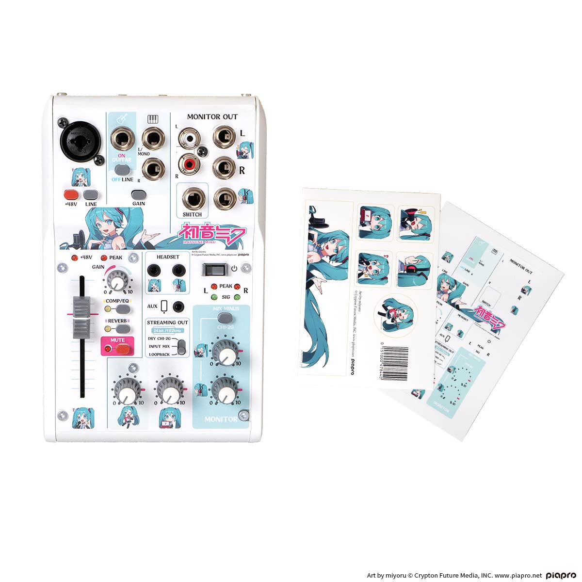 初音ミク × YAMAHA AG03MK2 オーバーレイシート セット 生配信・実況向け ミキサー商品画像