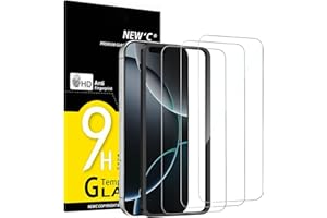 NEW'C 3 Pack Designed for iPhone 17 Pro Max, iPhone 16 Pro Max Screen Protector (6.9 inches), Enhanced Tempered Glass Protect