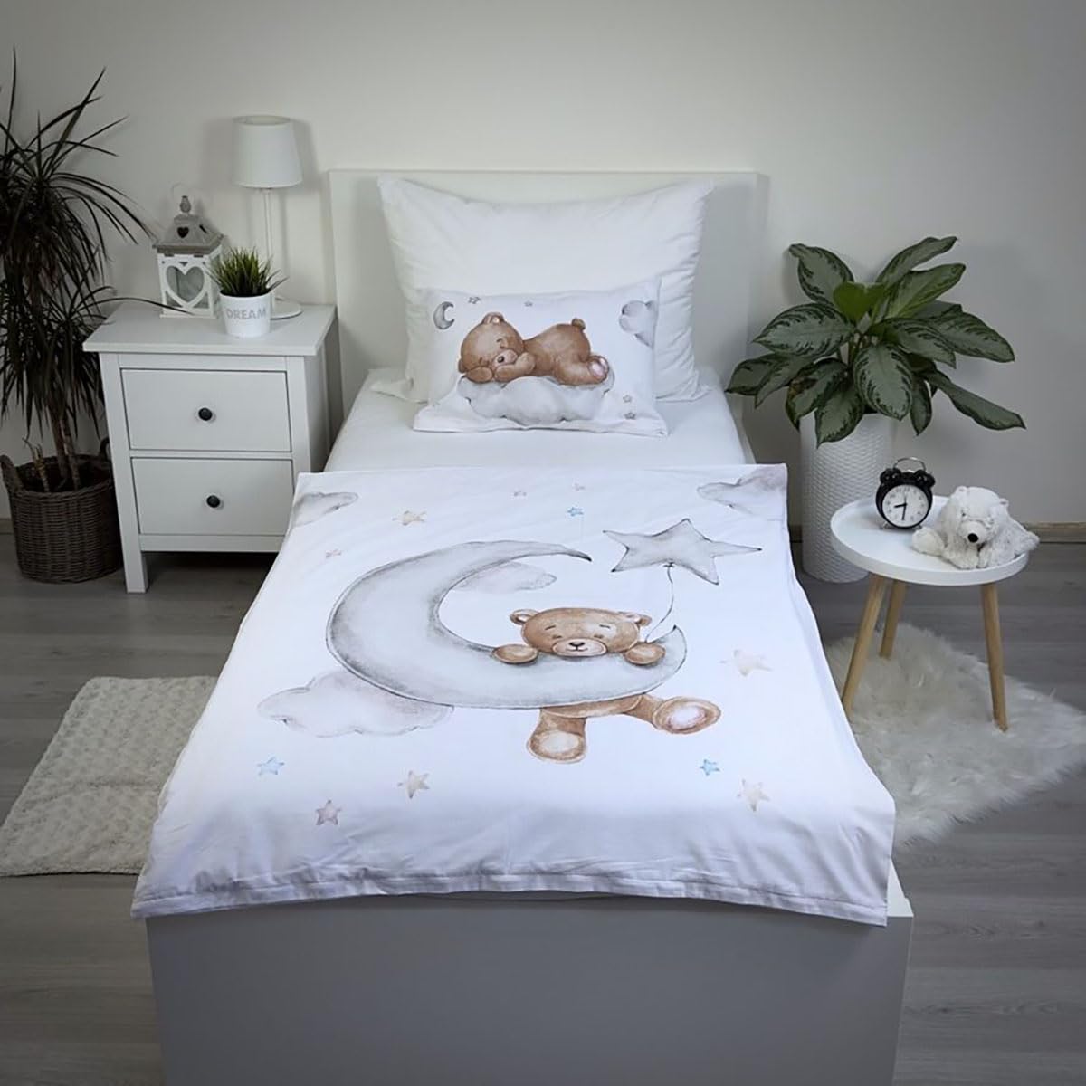Jerry Fabrics Baby Bed Linen with Teddy on Cloud 100 x 135 cm 100% Cotton