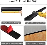 Zayejod 2M Laminate Threshold Transition Strip PVC Door Bar Black 5cm view 7