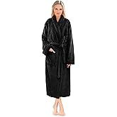 PAVILIA Premium Womens Plush Soft Robe Fluffy, Warm, Fleece Sherpa Shaggy Bathrobe