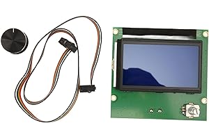 Klanata LCD Display Screen Board with Knobs and Ribbon Cable for Ender 3 and Ender 3 PRO, Large Size 3D Printer LCD Control M