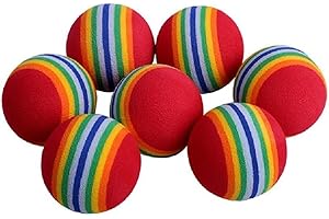 Bepets 12PCS Foam Balls for Cats, Colorful Rainbow Cat Toy Sponge Balls Soft Pet Toy