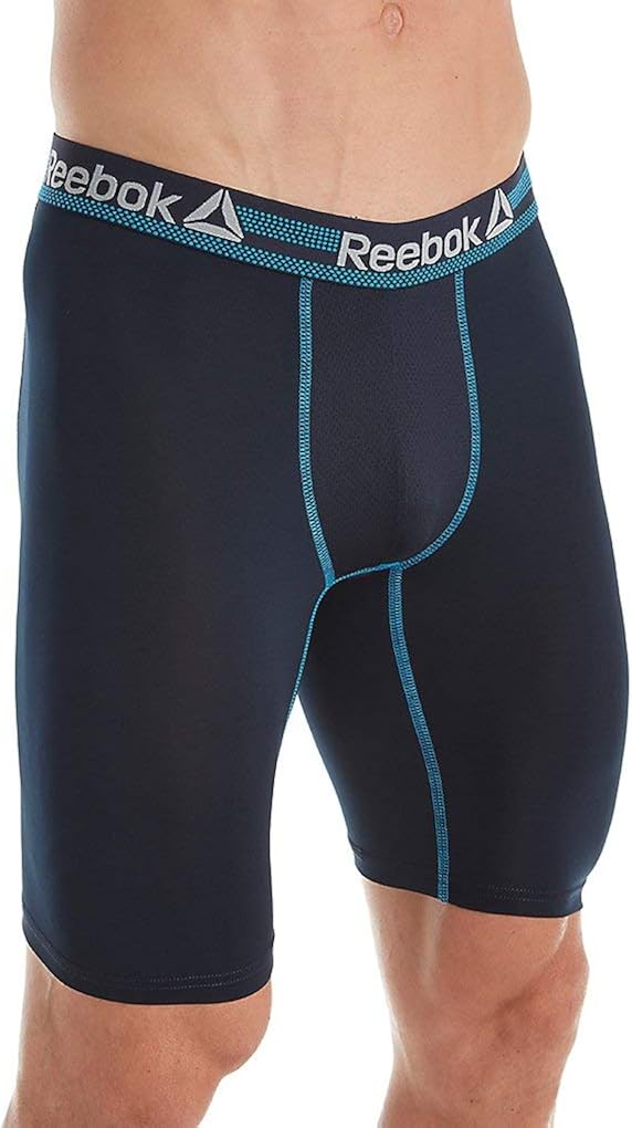 Reebok Performance 9 Inch Boxer Brief (181UH28) Blue XL Amazon.co