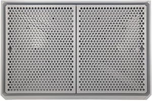 ALPHA DOG SERIES Indoor Dog Pet Puppy Potty Training Toilet Tray Pad Holder for Small and Medium Dogs - Giant Size (Grey)