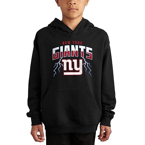 Junk Food Boys' Standard x NBA-Lightning-Officially Licensed Kid's Fleece Hoodie Girls, Black