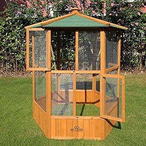 Pets Imperial® Voliera Esagonale in Legno - immagine 3