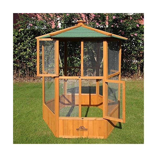 Pets Imperial® Voliera Esagonale in Legno