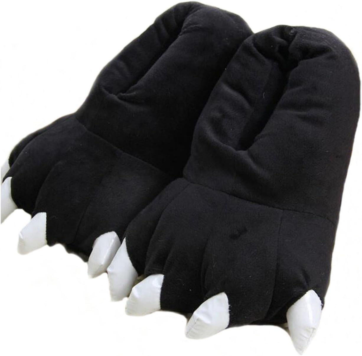 YELAN Unisex Soft Plush Home Slippers Animal Costume Paw Claw Shoes