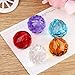 SunAngel Colored Glass Crystal Ball Prisms Pendant, Rainbow Pendants Maker,Hanging Crystal Prisms for Feng Shui/ Wedding/Home/Office Decor (30MM Prism Balls-15Pack)