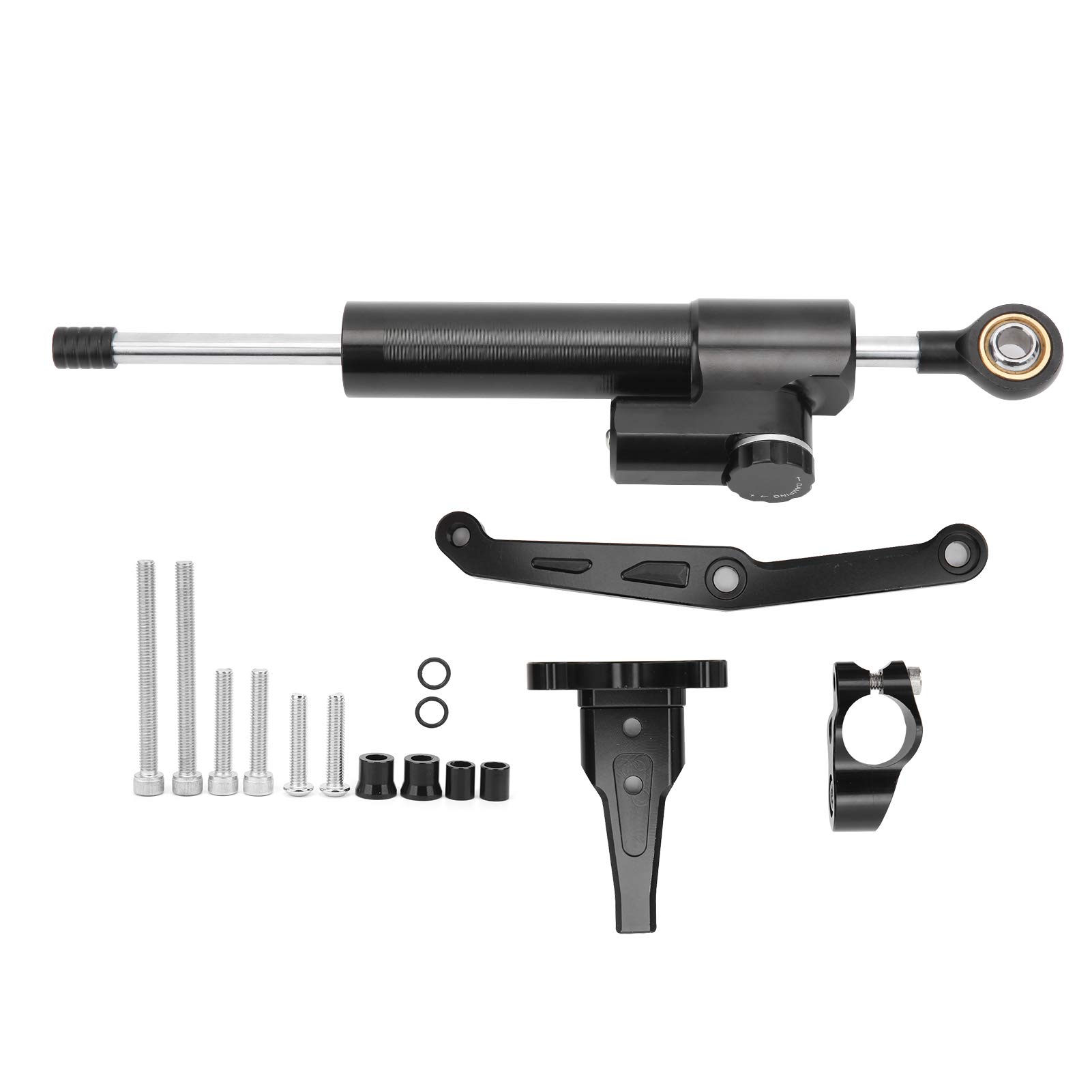 Motorcycle Stabilizer, Reversed Safety Control Steering Damper Stabilizer with Mounting Accessories 