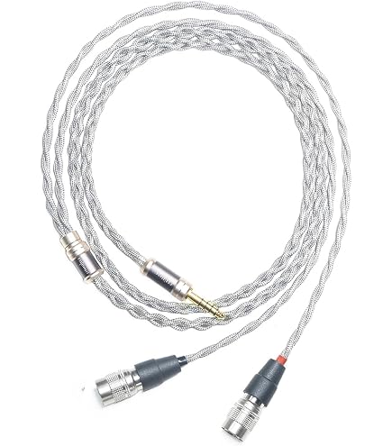 Amazon.com: 6N Single Crystal Silver Headphone Cable for Dan Clark