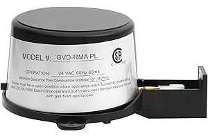 VIREGO GVD RMA PL Vent Damper Motor, 46491600 Boiler Damper Motor Compatible with Field Controls, 381-800-476 GMA-PL Vent Damper Motor Replaces GVD-6、GVD-5 Model Dampers