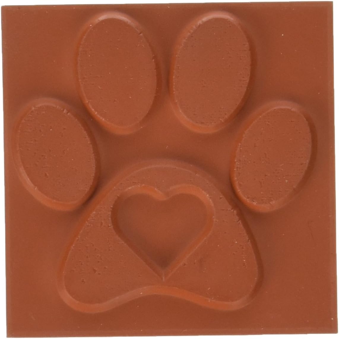 Deep Red StampsPawprint-Deep Red Cling Stamp, Acrylic, Multicolour