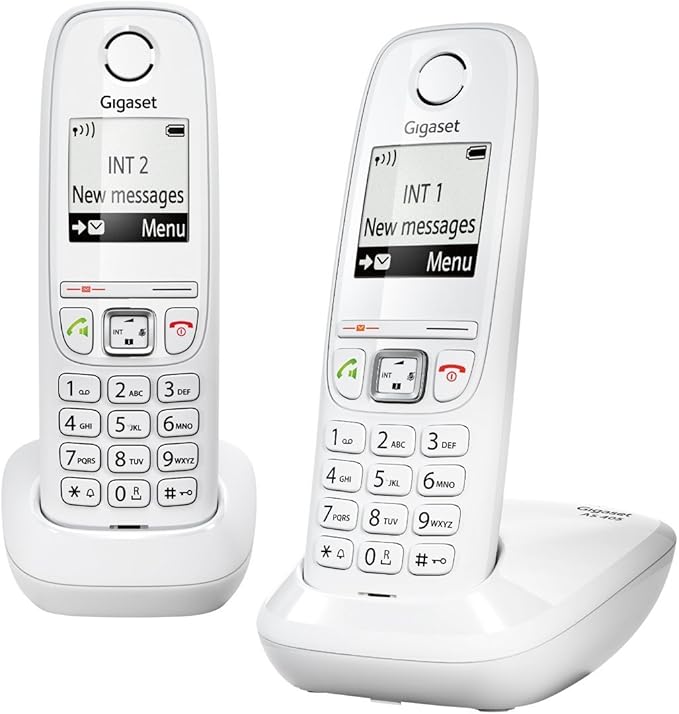 Gigaset AS405 Duo Téléphone sans Fil DECT/GAP Blanc Amazon.fr Hightech