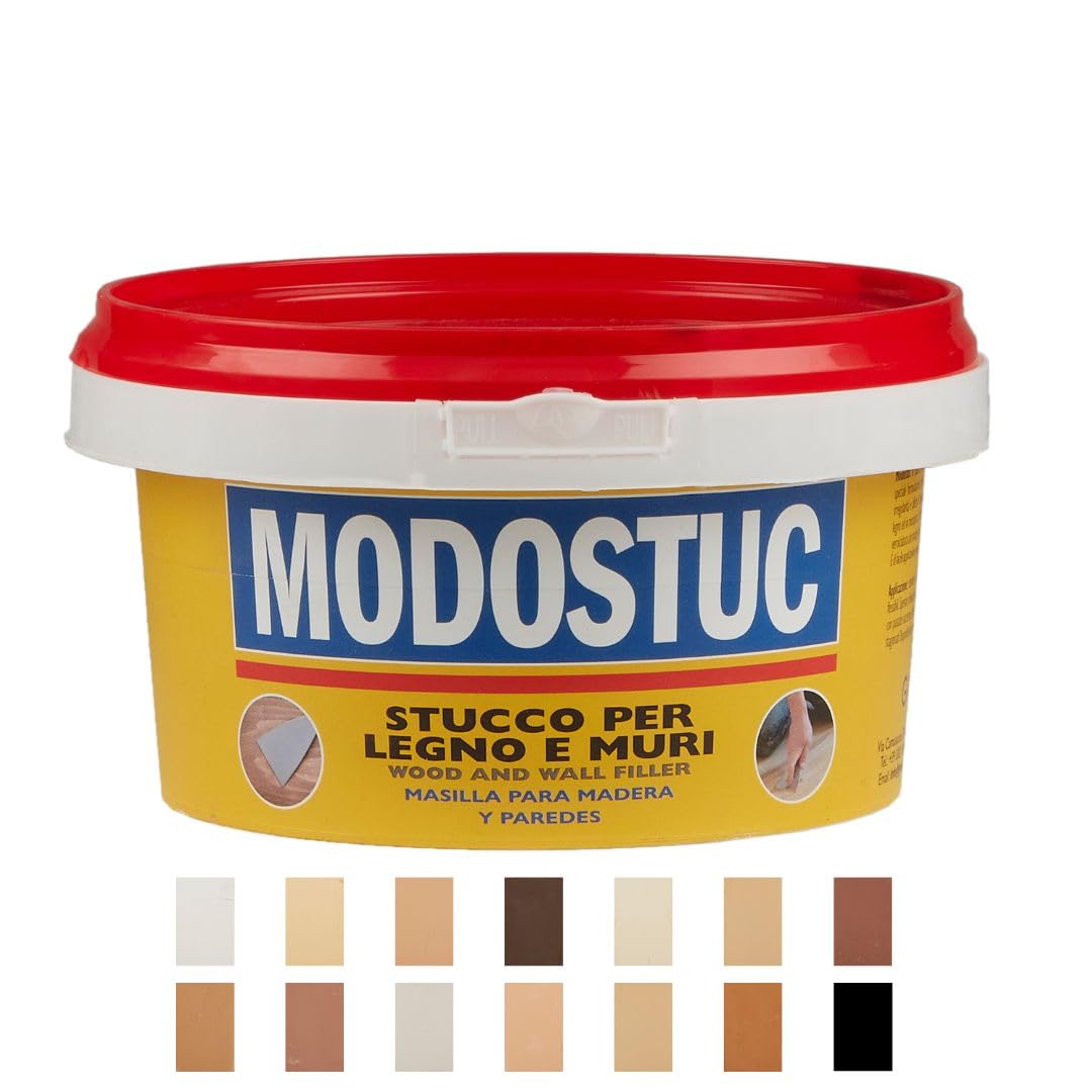 MODOSTUC Light Walnut, Professional Putty for Wood and Walls, Fast Drying and Perfect Adhesion, 1000 Grams