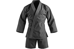 Delmont Adult Brazilian Jiu-Jitsu Gi – Lightweight BJJ for Men & Women (Gi Only, Belt Sold Separately) – Durable, Breathable