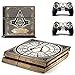 Vinyl Decal Protective Skin Cover Sticker for Sony PS4 Console And 2 Dualshock Controllers - Assassins Creed Syndicate