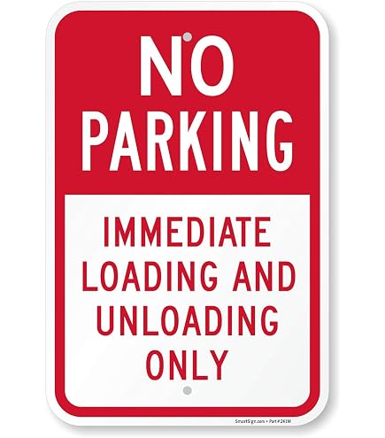 10 Minute Parking Loading Zone Sign - 24x30 Inches, Reflective Aluminum, Made In USA