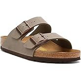 Birkenstock Unisex Arizona Sandal,Stone Birkibuc,43 M EU