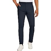 PULI Golf Pants Men Stretch Slim Fit Lightweight Waterproof Dress Casual Hiking Work Pants with Pockets