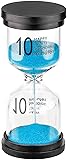 Hourglass Sand Timer 10 Minutes: Plastic Sand Clock