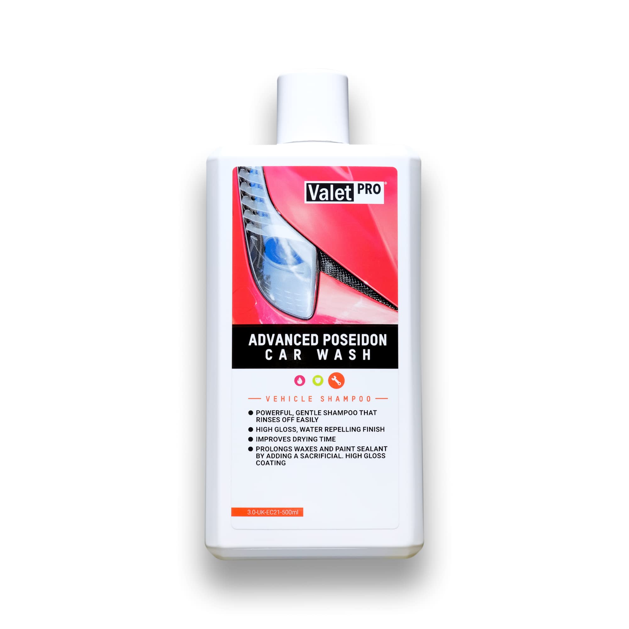 ValetPRO Advanced Poseidon Car Wash - Removes dirt, grime and leaves a protective gloss - 500ml