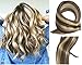 Tape in Hair Extensions With Blonde Highlighted Human Hair Extensions Silky Straight Seamless Skin Weft Human Remy Hair (16 inches, 2P613)