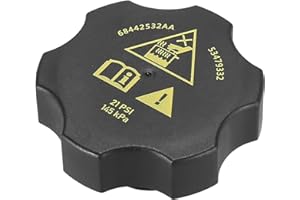 X AUTOHAUX Radiator Coolant Reservoir Recovery Cap for Chrysler for Jeep for Dodge for Ram 2013-2021 Replaces 68442532AA