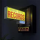 Record Store Retro Wall Light, Vintage Vinyl Record Wall Decor, Music Lover Gift, Retro Room Aesthetic, Record Collector Gift