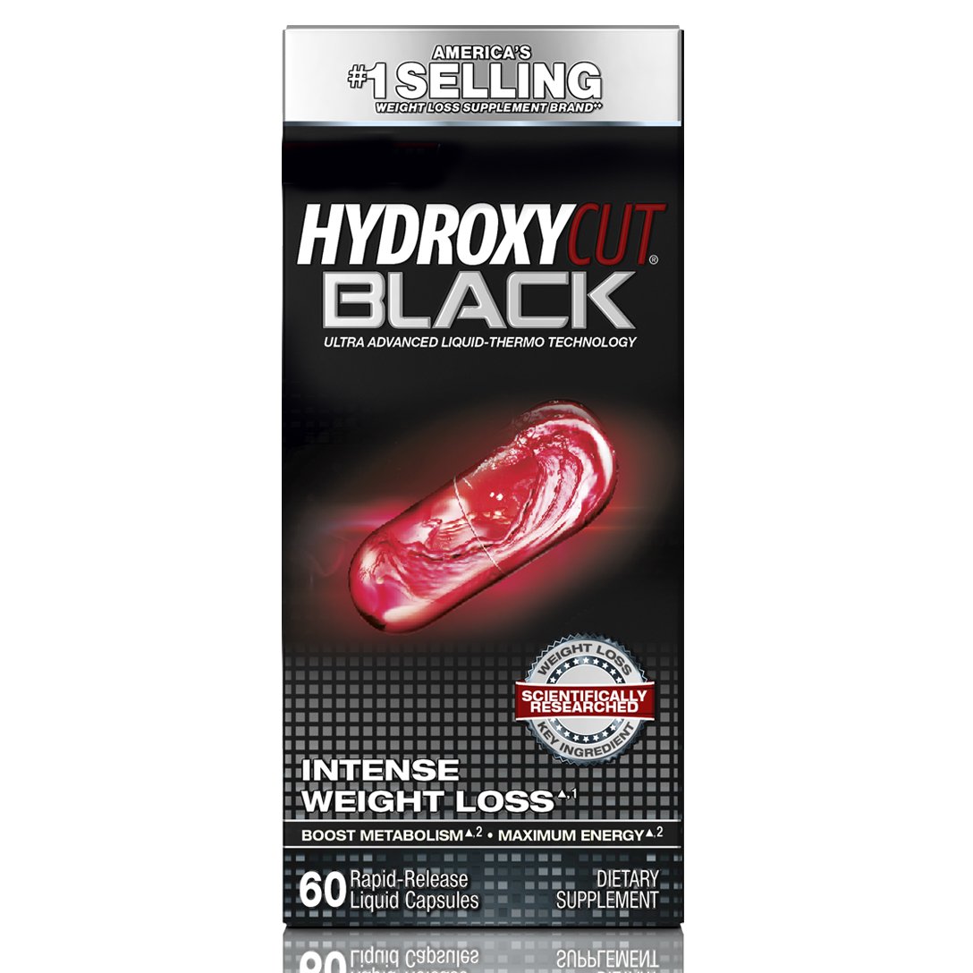 Hydroxycut Black, Weight Loss and Thermogenic Supplement for Men and