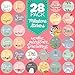 RubyRoo Baby Milestone Stickers - Month Stickers for Girl - 28 Pack - Includes 12 Monthly, 1st Year Milestones & First Holidays - Perfect Baby Shower & Newborn Gift (Floral)