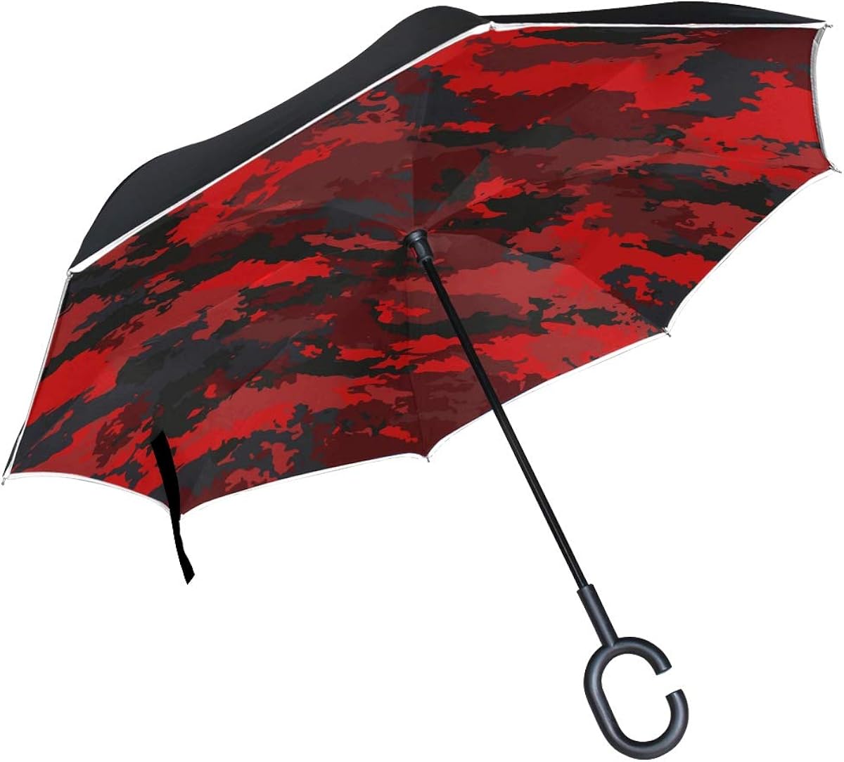 Inverted Umbrella Camouflage Military Camouflage Bright Red