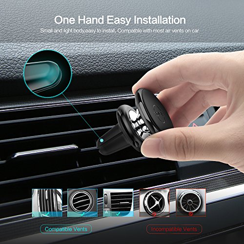 FLOVEME Phone Car Mounts Holder Air Vent Car Mount with [4