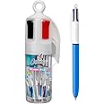 Bic 4 Colours Assorted Retractable Medium Point (1.0 mm) Ballpoint Pens, 6 Pens And Each Pen Contains 4 Colours