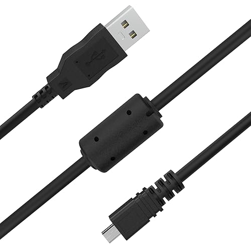 DragonTrading USB-Kabel Für Nikon Coolpix Kameras - Ersatzkabel UC-E6, 1 M, Schwarz