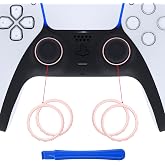 eXtremeRate Custom Accent Rings Replacement Accessories for PS5 Controller - Cherry Blossoms Pink