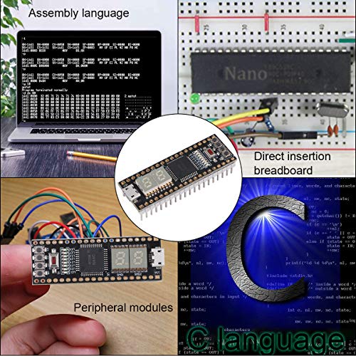 PinecenePi Nano Development Board, 51 MCU 8051 Single-Chip Development Board, STC8A8K64S4A12 64KB Flash RTC CH340N Onboard,2.0~5.5V Supply(Built-in LDO) Support IAP EEPROM for Maker DIY