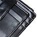 Color Scissor Women's Wallet Slim Credit Card Case with ID Window and Zipper Card Holder Purse Black